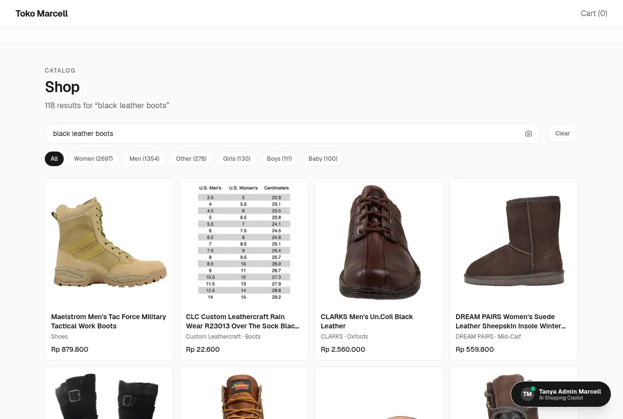 Toko Marcell search results: 118 results for black leather boots